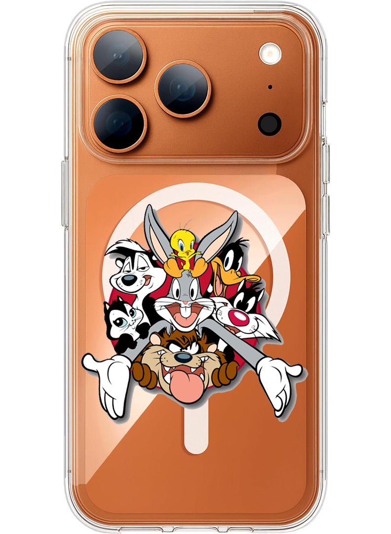 Theodor Magnetic Case for Apple iPhone 17 Pro Compatible with MagSafe Wireless Charging, Shockproof Phone Bumper Cover - Messi - Image 1