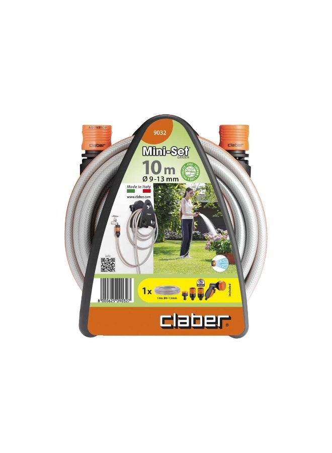 Claber Mini-set Garden water a small garden, in a space-saving hose holder - Image 1
