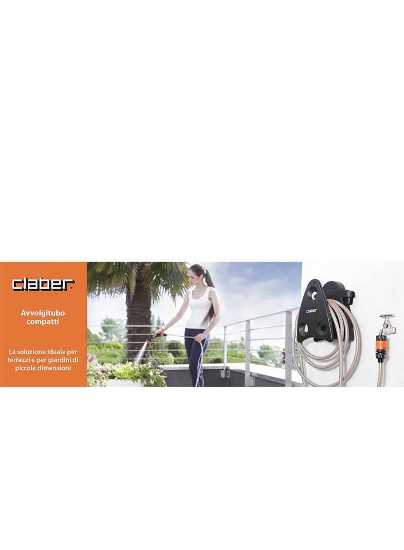 Claber Mini-set Garden water a small garden, in a space-saving hose holder - Image 3