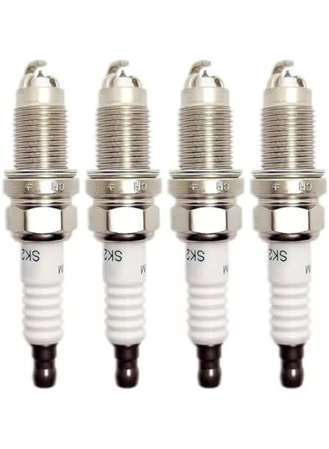4Pcs SK20BGR11 Spark Plug 90919 01221 For Toyota Yaris Avensis RAV4 Wish 2 0L - Image 2