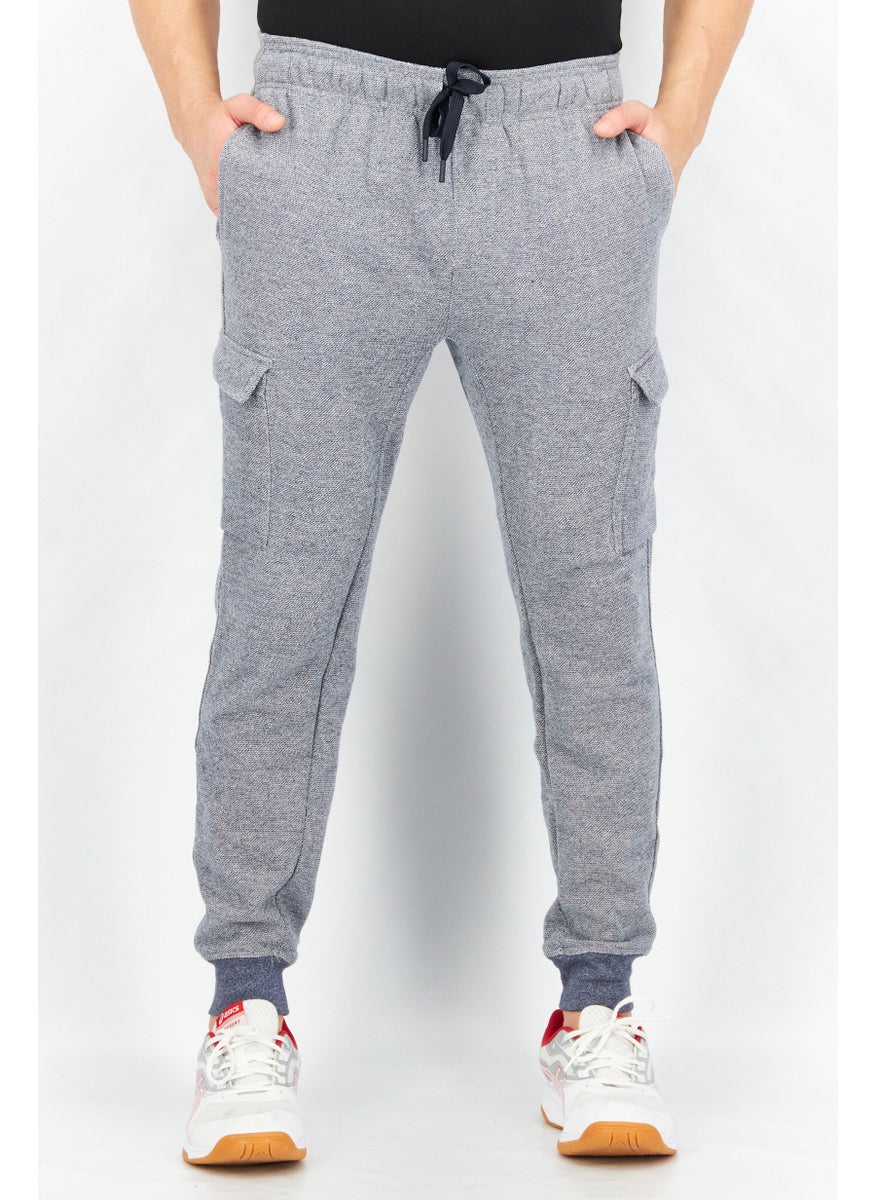 90 Degree By Reflex Men Drawstring  Pull-On Textured Jogger Pant, Grey  - Image 1