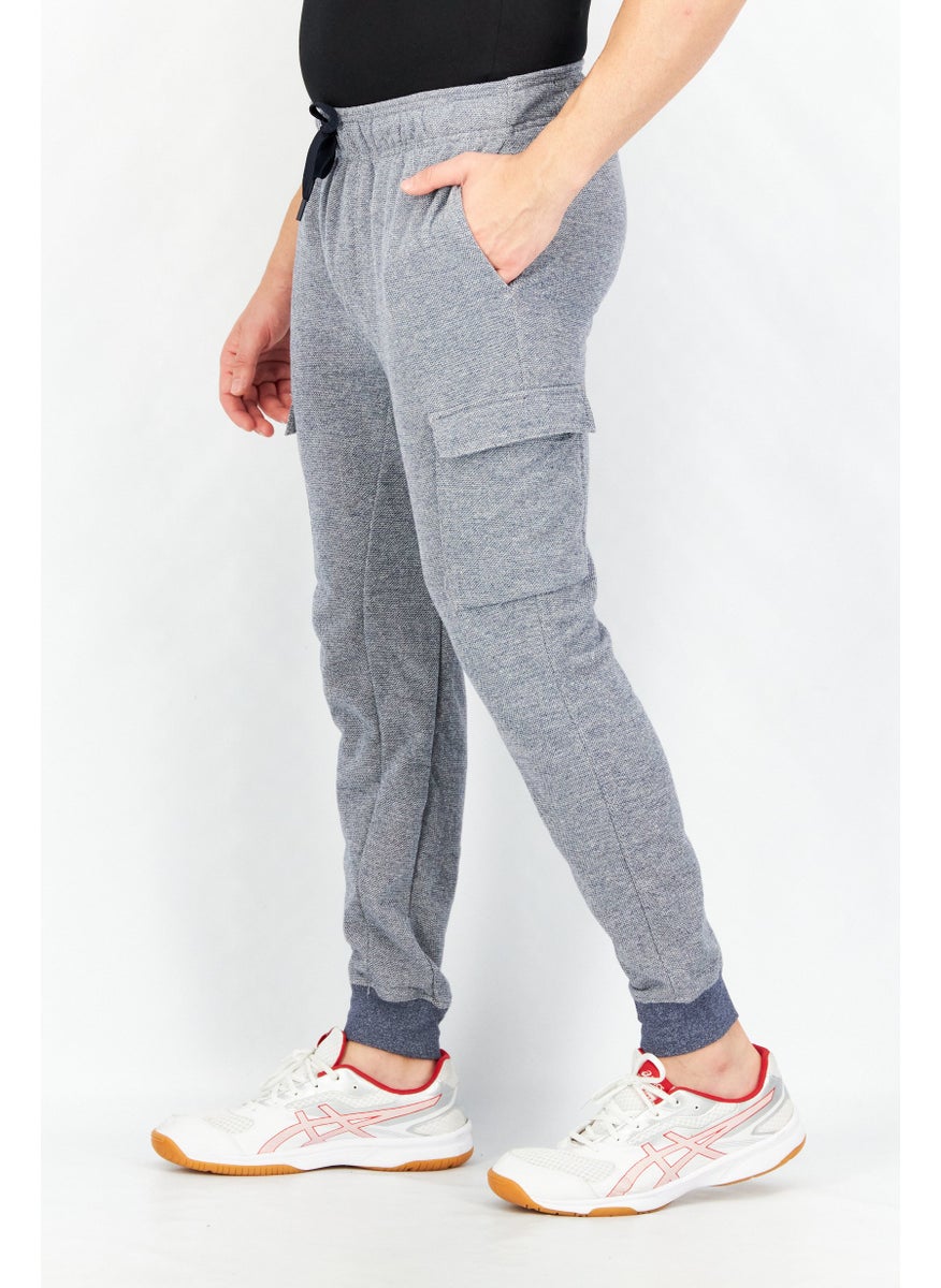 90 Degree By Reflex Men Drawstring  Pull-On Textured Jogger Pant, Grey  - Image 2