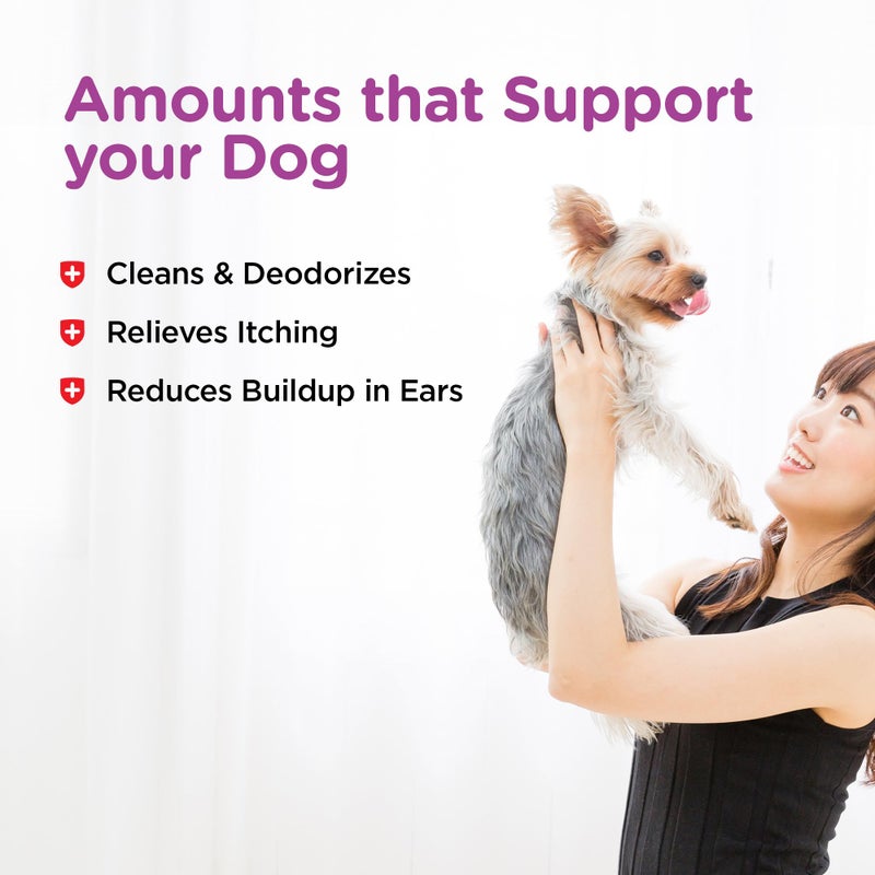 nutri vet Nutri-Vet Ear Cleanse for Dogs, Liquid Ear Cleanser with Soothing Aloe and Salicylic Acid, Removes and Cleans Wax, Dirt, and Debris, Deodorizes, and Itch Relief, Gentle Veterinarian Formulated, 8oz - Image 5