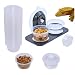 MRTIOO Lizard Gecko Feeding Ledge Holder with 100 pcs 1oz Food Cups Dish - Image 1