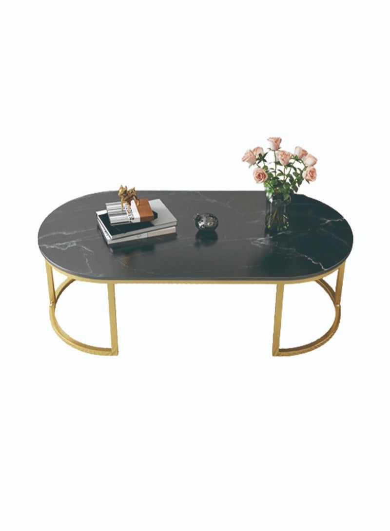 Sharpdo Modern Design Luxury Coffee Tables Living Room With Storage Round Marble Design Nightstands Wooden Mesas Bajas Home Furniture 100*50*45cm - Image 1