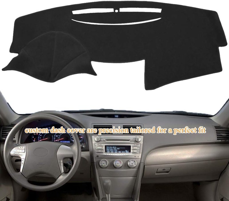 AKMOTOR Yiz Dash Cover for Toyota Camry 2007-2011 - Black Dashboard Cover Mat Pad - Image 2