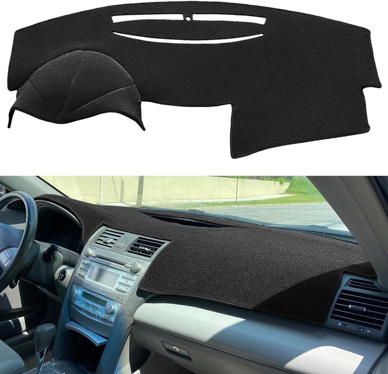 AKMOTOR Yiz Dash Cover for Toyota Camry 2007-2011 - Black Dashboard Cover Mat Pad - Image 1