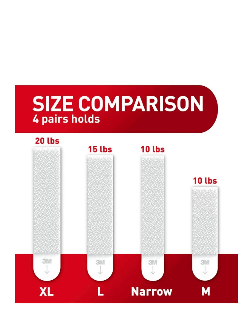Command Command Medium Picture Hanging Strips, Damage Free Hanging Picture Hangers, No Tools Wall Hanging Strips for Living Spaces, 16 White Adhesive Strip Pairs(32 Command Strips) - Image 2