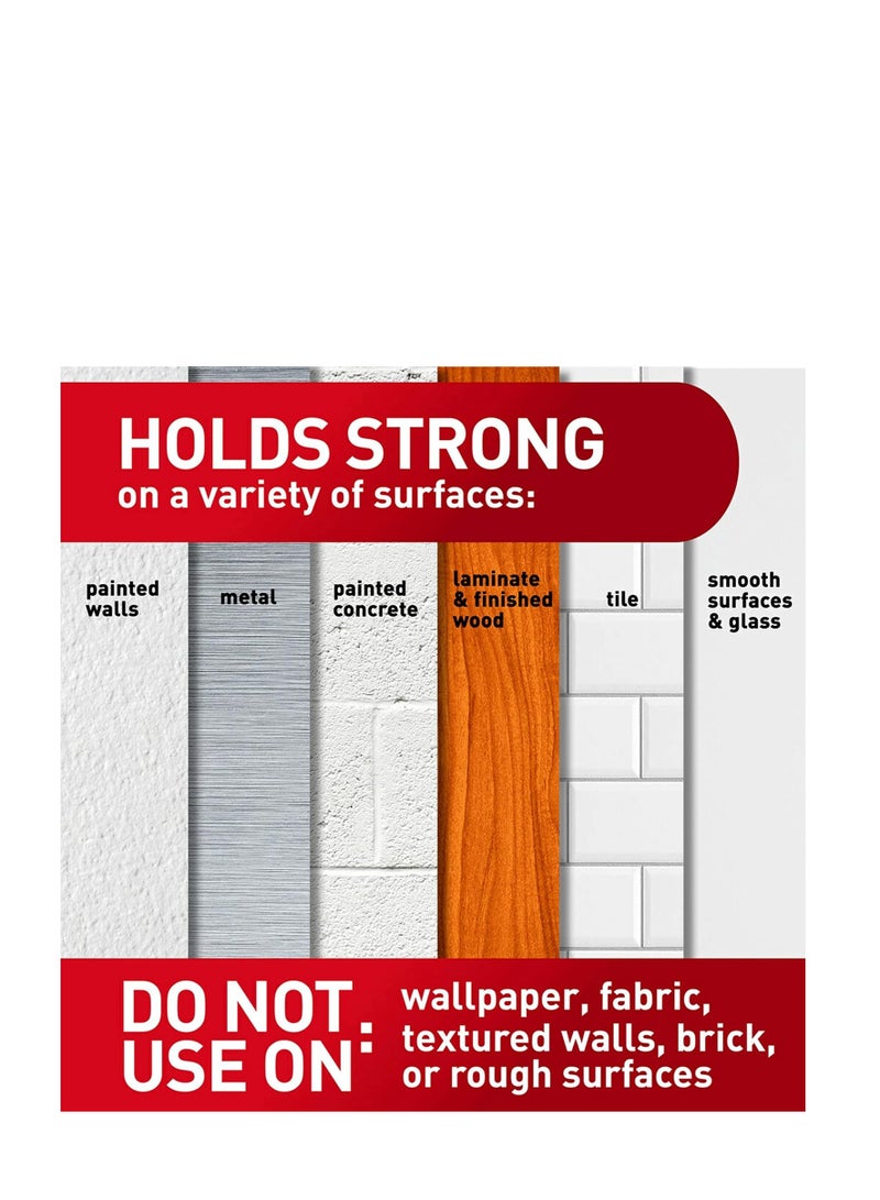 Command Command Medium Picture Hanging Strips, Damage Free Hanging Picture Hangers, No Tools Wall Hanging Strips for Living Spaces, 16 White Adhesive Strip Pairs(32 Command Strips) - Image 4
