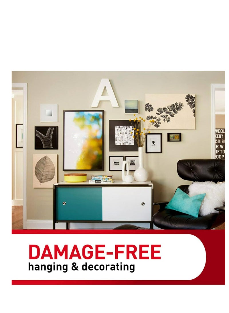 Command Command Medium Picture Hanging Strips, Damage Free Hanging Picture Hangers, No Tools Wall Hanging Strips for Living Spaces, 16 White Adhesive Strip Pairs(32 Command Strips) - Image 5
