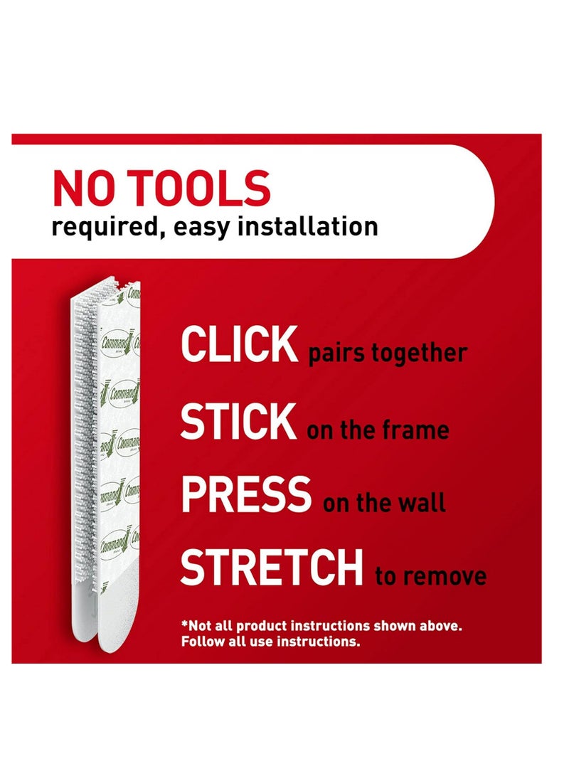 Command 10 lb Medium Picture Hanging Strips 16 Pairs (32 Command Strips), Damage-Free Picture Hangers, No Tools Wall Hanging for Home Decor, White Adhesive