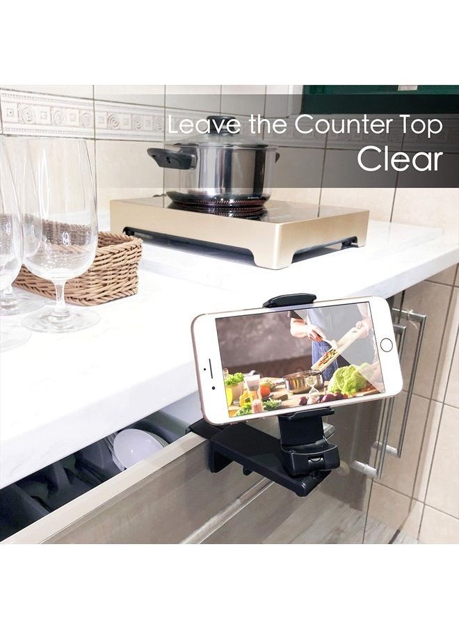 unitron world - Airplane Cell Phone Stand Flight Mount Foldable Portable Phone Holder Desk Bed Compatible with iPhone 14 Pro Max Airplane Travel Essentials Gadgets Accessories Flying Office Women Men - Image 1