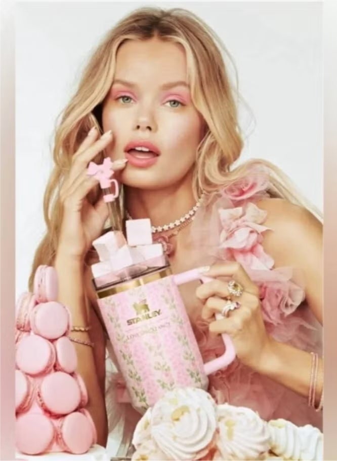 Stanley The X LoveShackFancy Quencher | 40 OZ | Authentic & Exclusive Water Bottle Cup | Perfect Gift For Her | Blooming Heirloom - Image 2