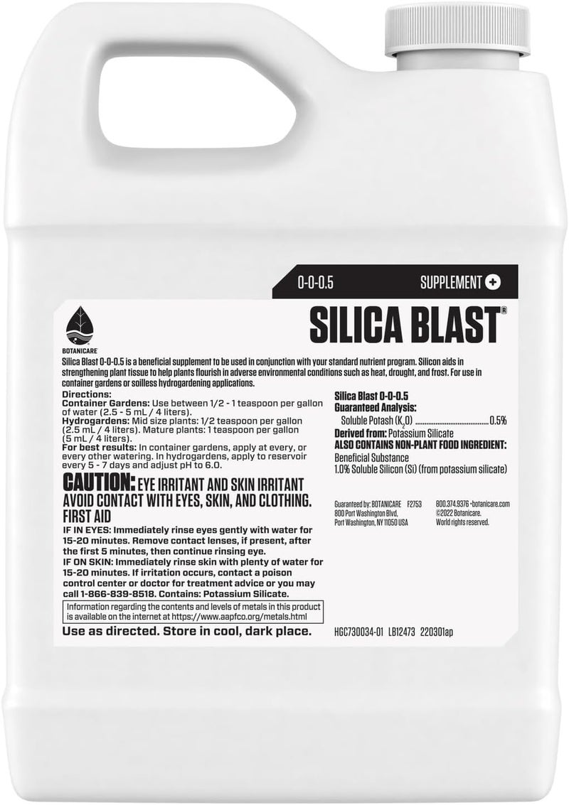 Botanicare Silica Blast Plant Supplement 0005 1 qt - Image 2