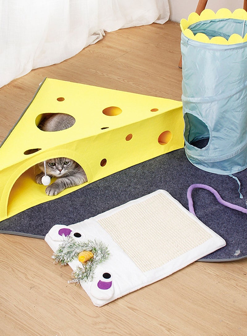 كيدل لعب القطط التفاعلية لوحة الخدش لعبة القطط ممارسة لعبة نفق القطط للقطط الداخلية - Image 3