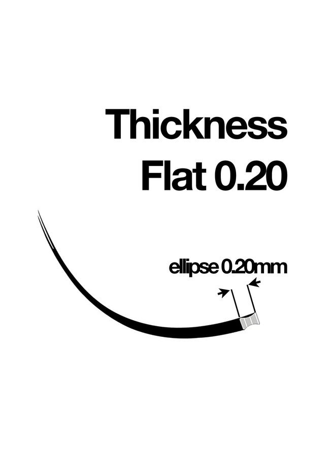 EMILYSTORES Hes By Emilystores Ellipse Eyelashes 0.20Mm Thickness C Curl Length 17Mm Flat Lashes Extensions Individual Volume So-Soft For Eyelash Extension(Ellipse,Flat 0.20,C,17Mm) - Image 2