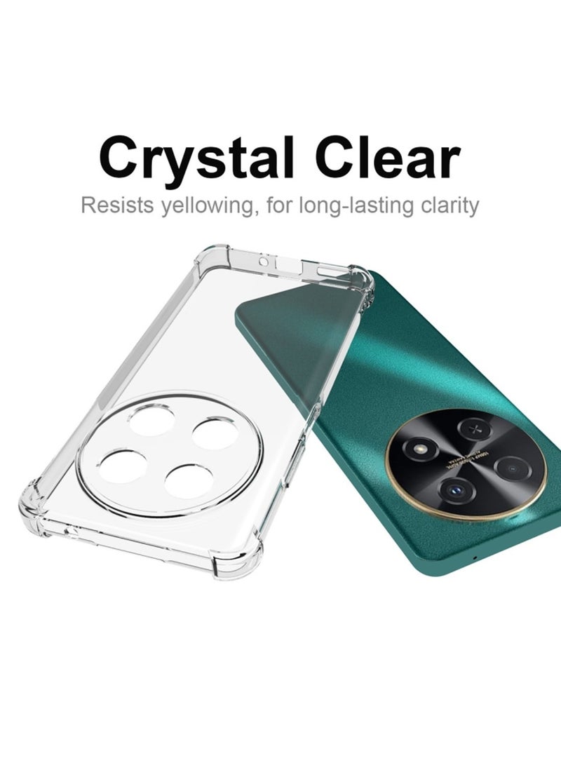 Techie Honor X9c / X60 Pro 5G TPU Bumper Corner Case with Camera Lens Protection Transparent Protective Back Cover - Image 4