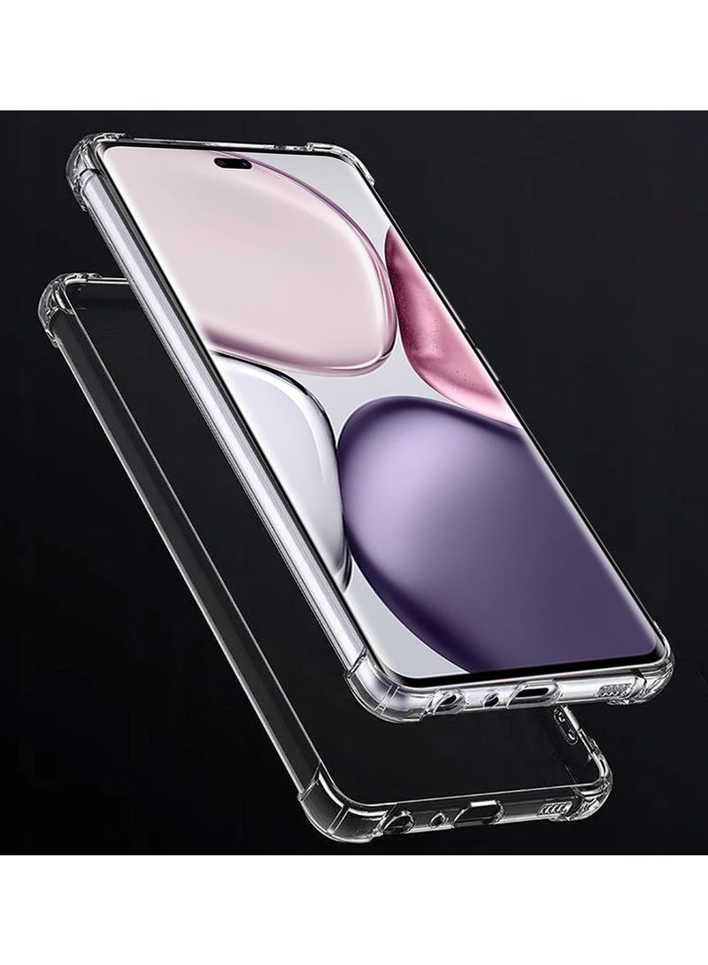 Techie Honor X9c / X60 Pro 5G TPU Bumper Corner Case with Camera Lens Protection Transparent Protective Back Cover - Image 3