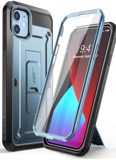 SUPCASE Unicorn Beetle Pro Series Case for iPhone 12 Mini (2020 Release) 5.4 Inch, Built-in Screen Protector Full-Body Rugged Holster Case (Cerulean)