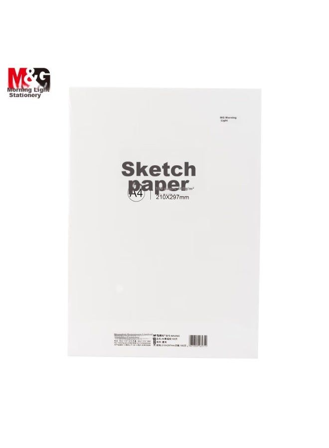 M&G Chenguang Stationery, A4/160g Large Capacity Sketch Paper, Sketch Book, Art Sketching, Tracing, Elementary School Students, 100 Sheets, Thickened Ma4a60, Teacher Recommended, Birthday Gift - Image 2