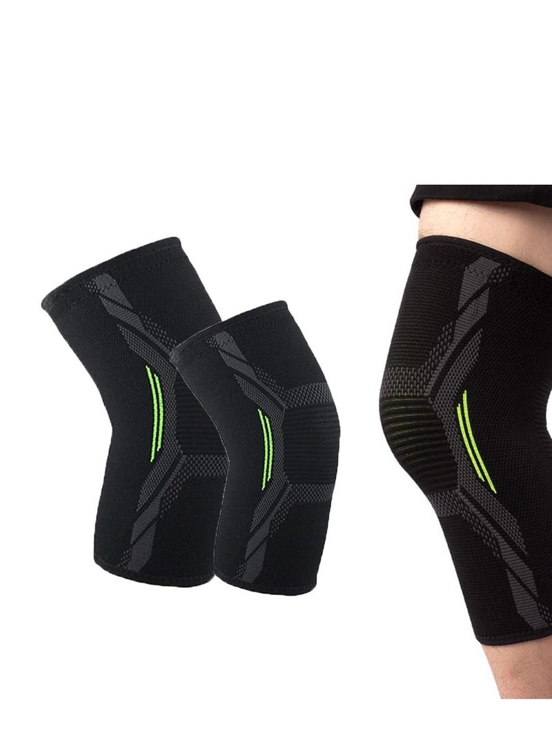 KASTWAVE Knee Support Sleeve Knee Brace For Knee Pain Relief Arthritic Knees Meniscus Tear Weightlifting And Running  - Image 1