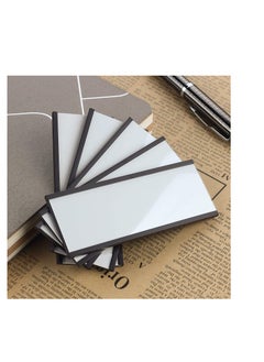 SYOSI Magnetic Label Holder 2” x 1” 50 Packs C Channel Thick 300g White Paper Cards Protective Film Strong Magnet Mess Free Removable for Shelf White Board Toolbox Metal Wall Cabinet DrawerMH2150  - Image 4