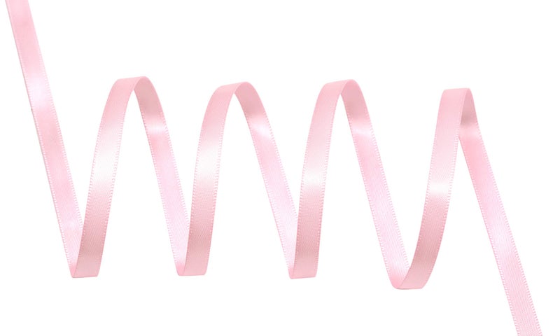 YAMA Light Pink Double Faced Satin Ribbon 1/4 Inch 25 Yards Thin Pink Ribbon for Gift Wrapping Crafts Bows Wedding Party Decoration - Image 3