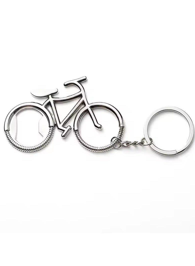 Goolsky Metal Beer Bottle Opener Bicycle Bicycle Keychain Key Rings for Biker Lovers Bottle Openers Creative Gift for Cycling S044  - Image 1