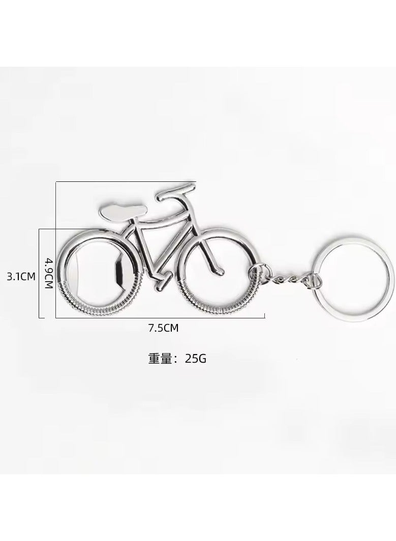 Goolsky Metal Beer Bottle Opener Bicycle Bicycle Keychain Key Rings for Biker Lovers Bottle Openers Creative Gift for Cycling S044  - Image 2