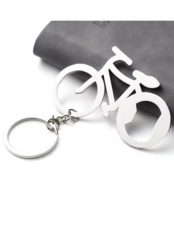 Goolsky Metal Beer Bottle Opener Bicycle Bicycle Keychain Key Rings for Biker Lovers Bottle Openers Creative Gift for Cycling S044  - Image 4