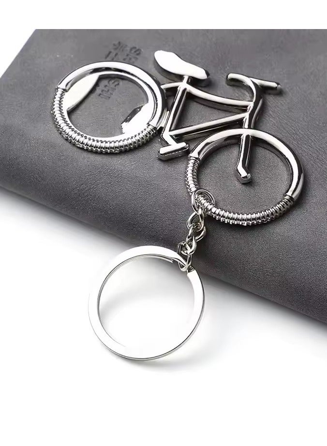 Goolsky Metal Beer Bottle Opener Bicycle Bicycle Keychain Key Rings for Biker Lovers Bottle Openers Creative Gift for Cycling S044  - Image 5