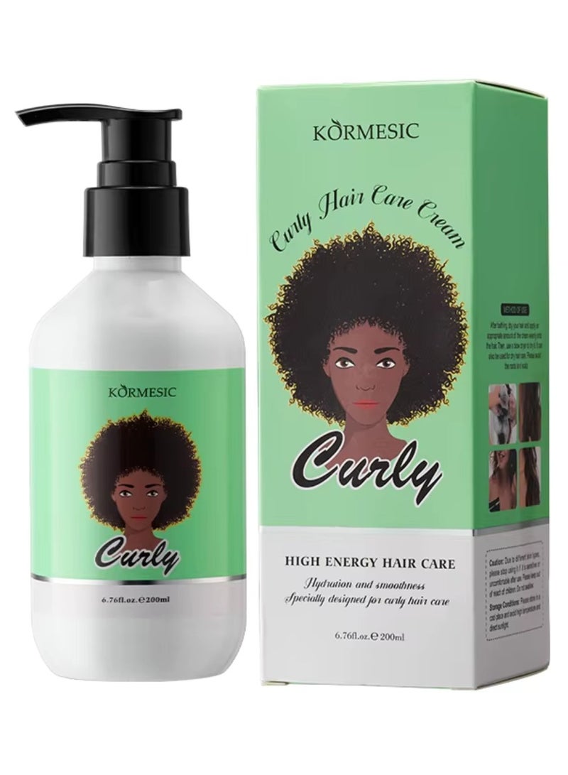 200ml Curly Hair Care Cream Curl Hair Nourishing Cream