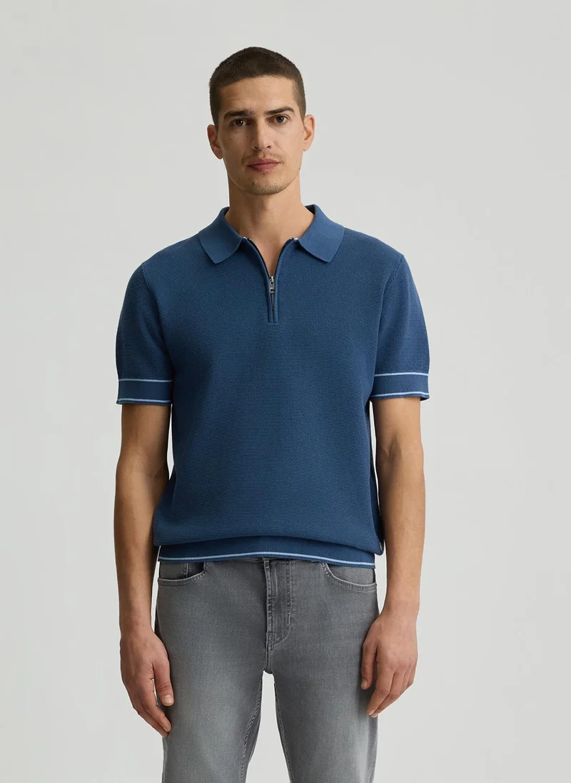 ليو جو Knit Polo Shirt