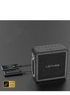 Lenyes Lenyes S823 Wireless Speaker with Bluetooth V5.0，21600mah Mobile Power Forward And Reverse Charging Function，6.5MM Audio Cable Support A  Variety Of Wired Music Devices.  - Image 1
