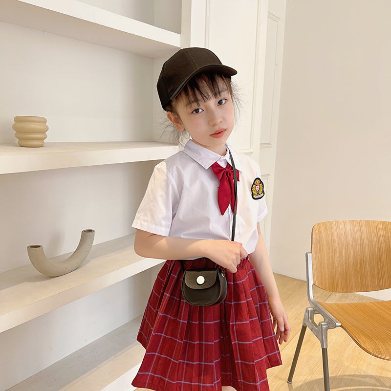 Children'S Cute Red Bag Mini Coin Purse Girls Pu Accessories Bag Baby'S Going Out Shoulder Bag - Image 3