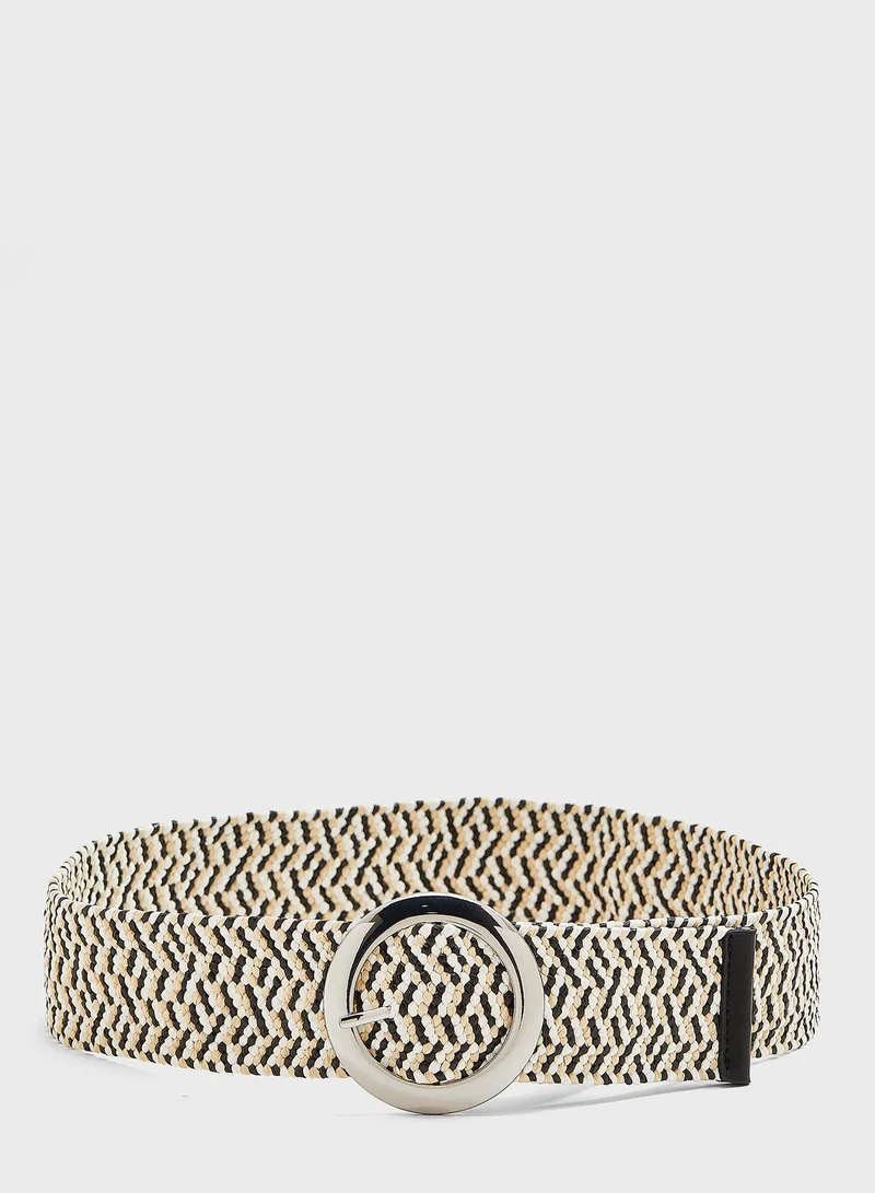 PIECES Woven None Allocated Hole Belt