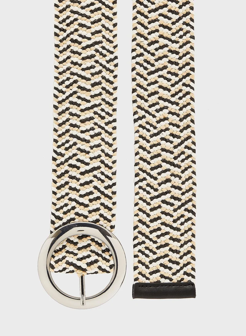 PIECES Woven None Allocated Hole Belt