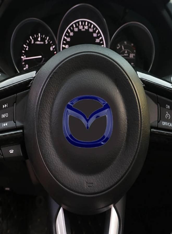 AROAQ Car Steering Wheel Sticker for Mazda 3 Axela 6 Atenza CX-5 2 Demio CX-3 CX-30 MX5 CX30 Emblem Decal - Image 2
