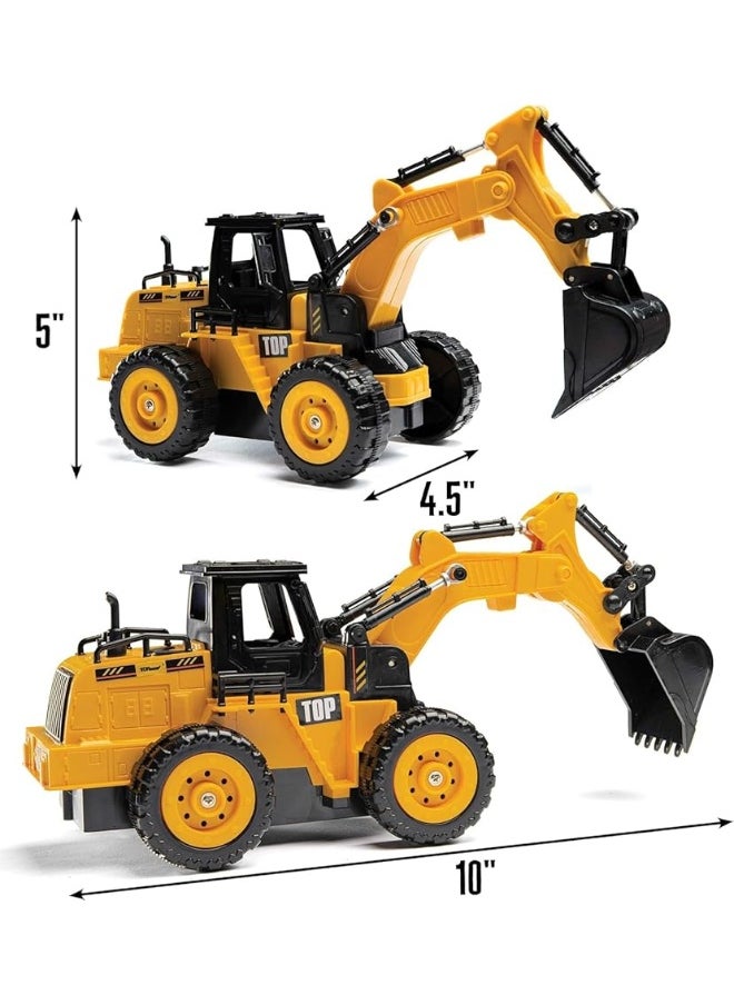 Top Race Top Race 5 Channel Fully Functional Rc Excavator Remote Control Construction Vehicles Kids Size Designed for Small Hands - Rc Construction Vehicles (Excavator)  - Image 2