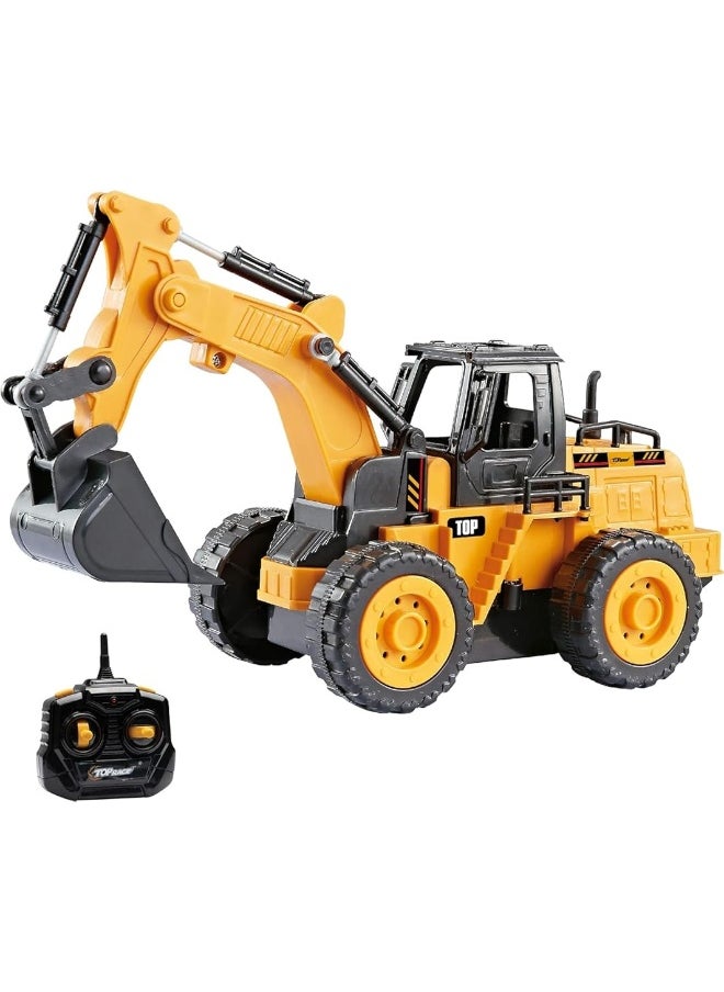 Top Race Top Race 5 Channel Fully Functional Rc Excavator Remote Control Construction Vehicles Kids Size Designed for Small Hands - Rc Construction Vehicles (Excavator)  - Image 4