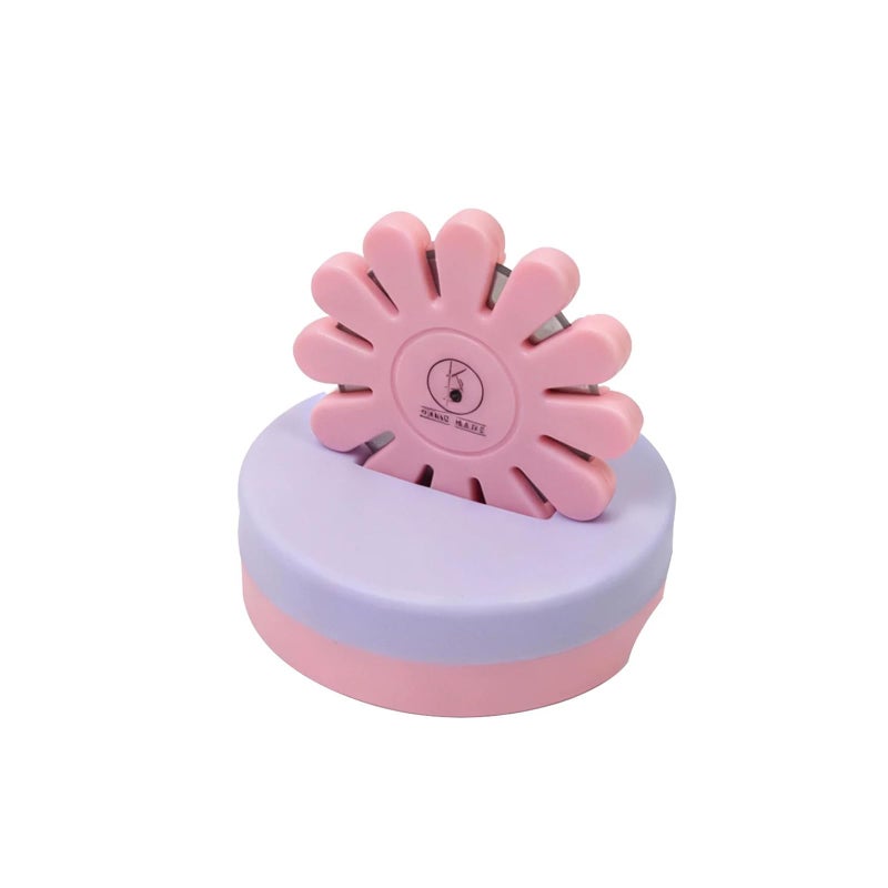 Yushen Thread Cutter Tool for Sewing, Flower Thread Cutting with Stand Quilting Supplies for Sewing Tools Magnetic Pins Holder Chain Piecing Blade Not Removable (Pink Case) - Image 1