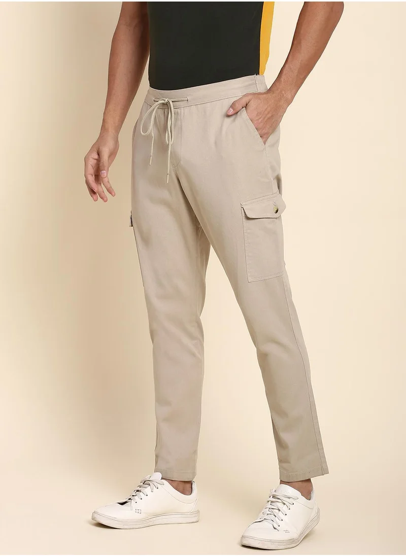 Dennis Lingo Beige Pants For Men Perfect For Casual Occasion