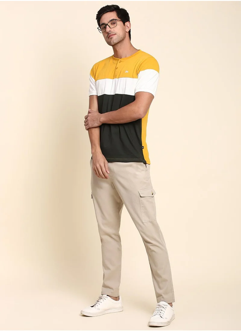 Dennis Lingo Beige Pants For Men Perfect For Casual Occasion