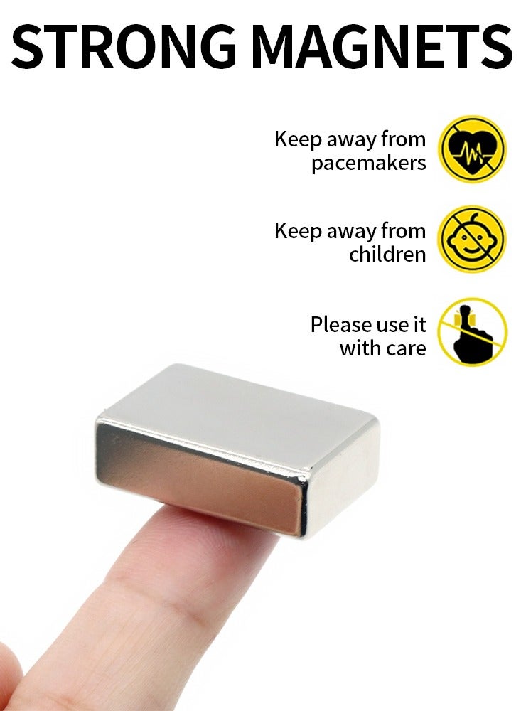 2 قطع مغناطيس نيوديميوم 30 مم × 20 مم × 10 مم N35 NdFeB بلوك سوبر قوي مغناطيسي دائم imanes 1.18x0.79x0.39inch مغناطيس الثلاجة - Image 2