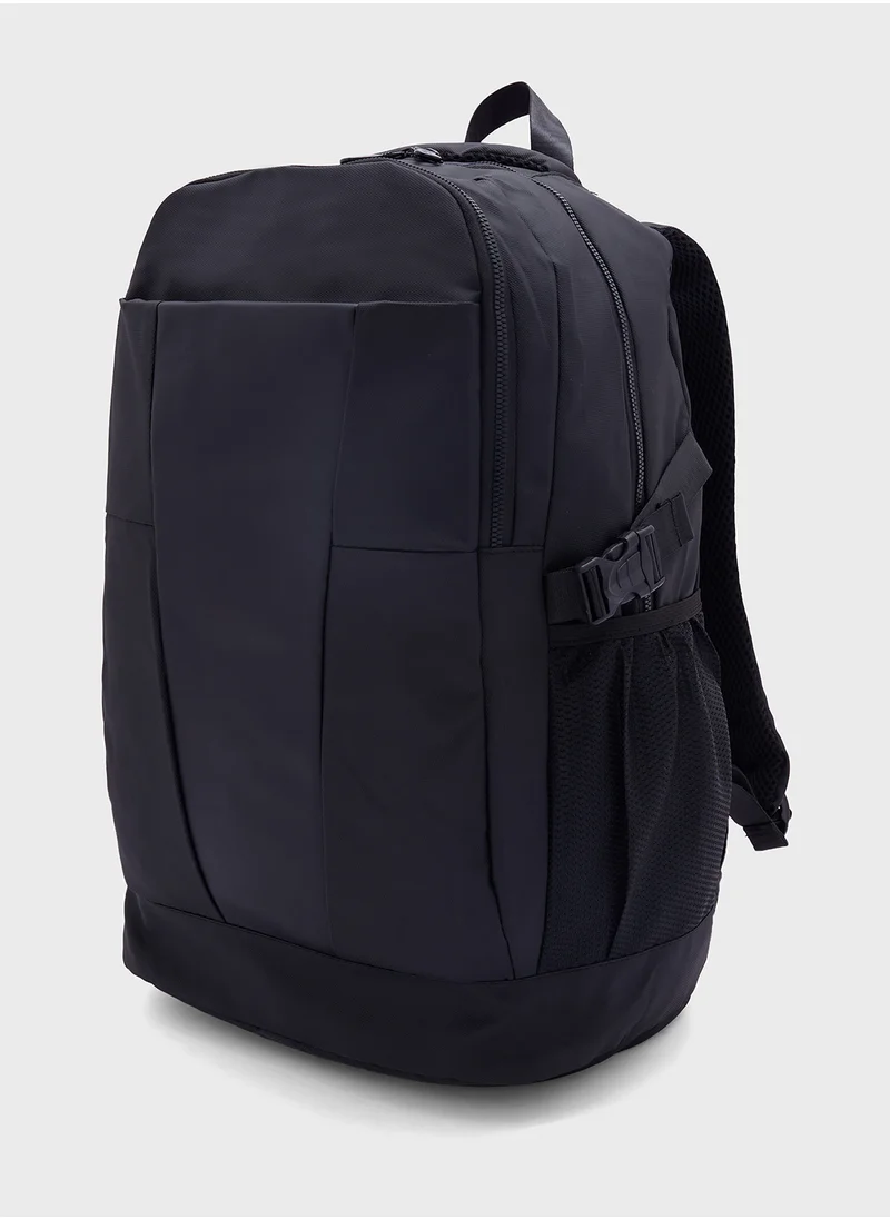 Robert Wood Backpack With Laptop Partition And Multiple Pockets