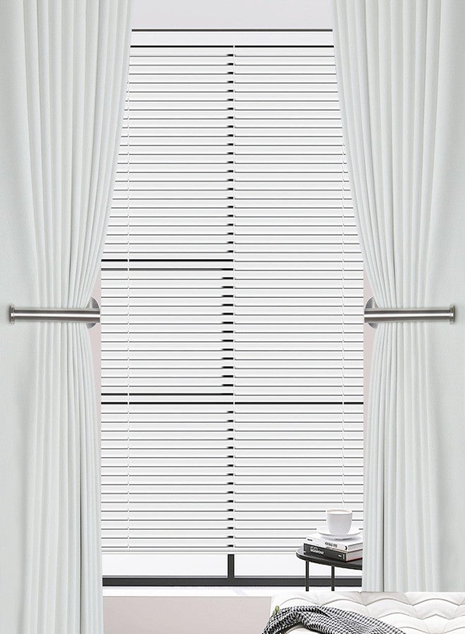 Groleca 2 Pack Adhesive Curtain Holdbacks - No Drill Curtain Tie Backs & Pull Backs (2, Silver) - Image 3