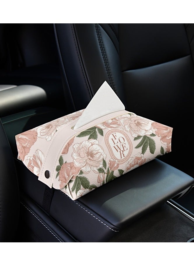 EBMINI Neoclassical Floral Car Tissue Box  - Image 2
