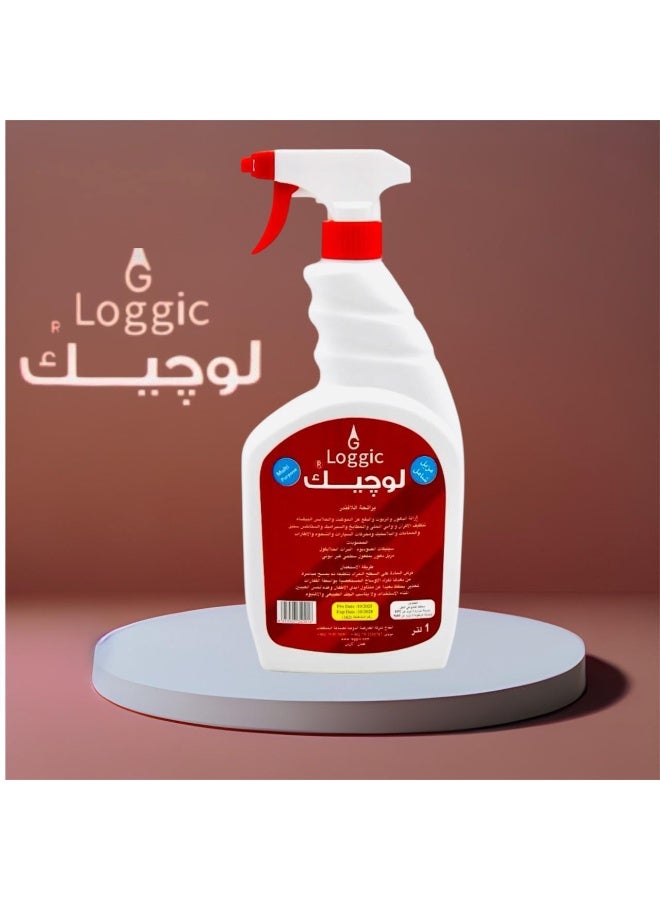 لوجيك منظف ​​متعدد الأغراض، مزيل قوي للدهون والبقع، تنظيف خالٍ من البقايا، برائحة اللافندر المنعشة، مناسب لأسطح متعددة، 1 لتر - Image 1