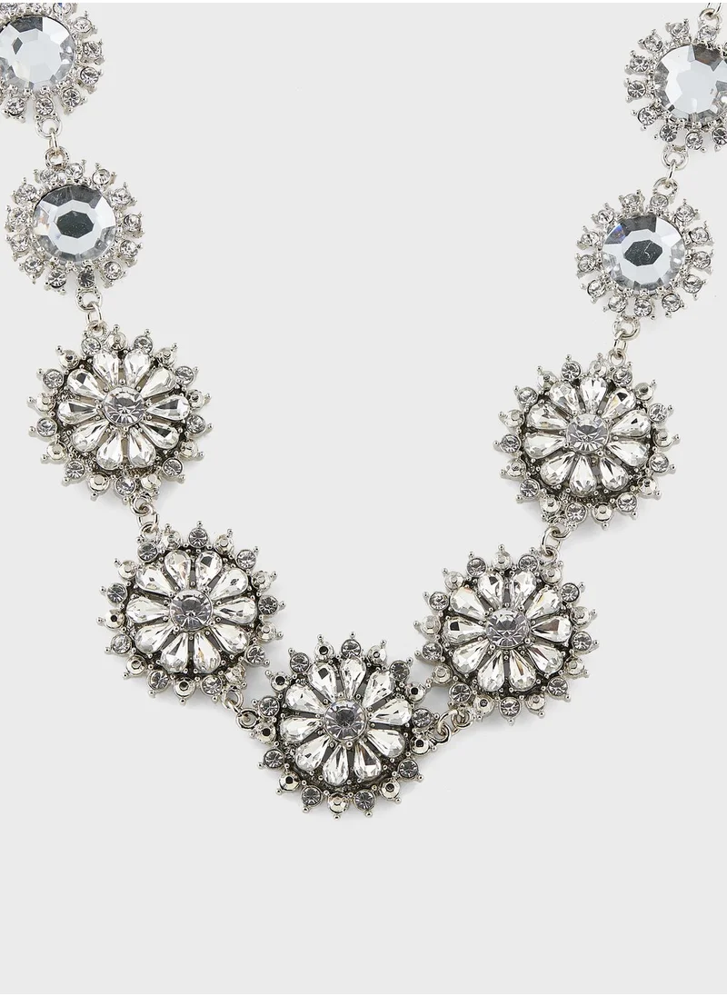 Khizana Floral Embellished Choker Necklace