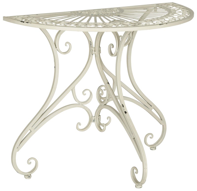 Safavieh SAFAVIEH Outdoor Collection Annalise Antique White Accent Table 